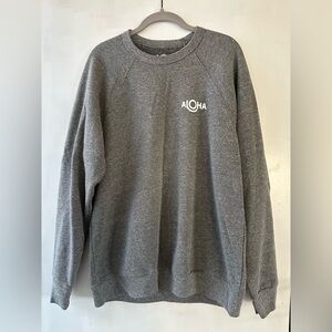 Super cozy grey Aloha Collection sweatshirt